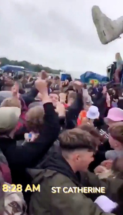Video of a wild illegal rave in St Catherine, Bath, was shared on social media