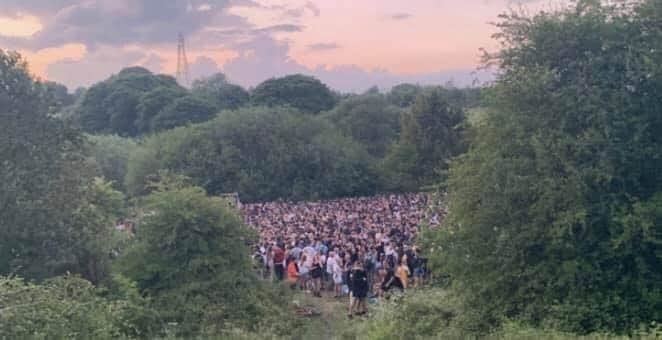 Police have been battling to shut down illegal gatherings across the UK
