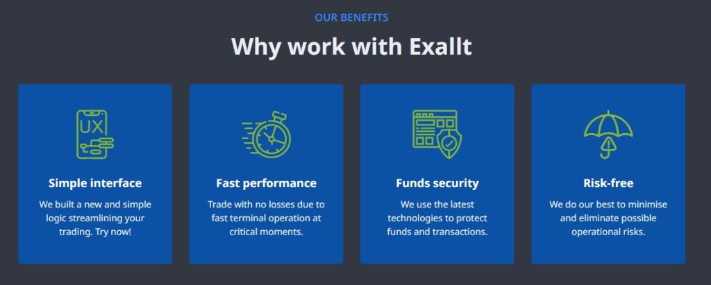 Benefits of trading with exallt